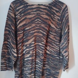 Animal Print Merino Wool Sweater